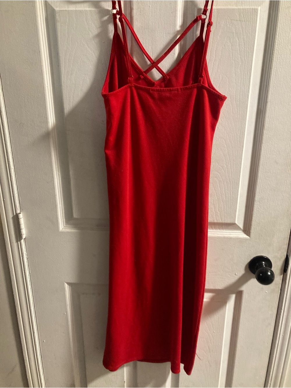 Streetwear Society Red Maxi Dress with Crisscross Back